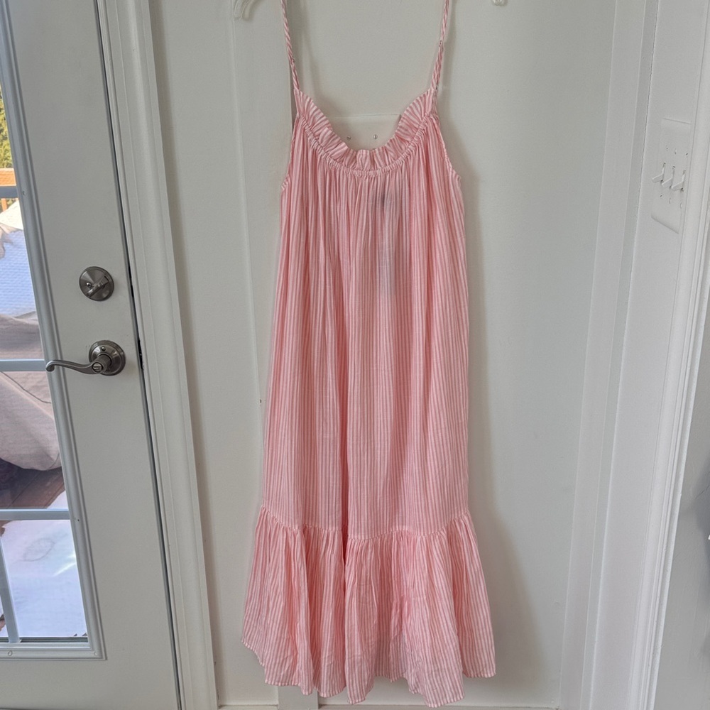 NWT J Crew Ruffle beach dress Size M/L - Picture 2 of 14